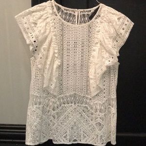 White lace blouse